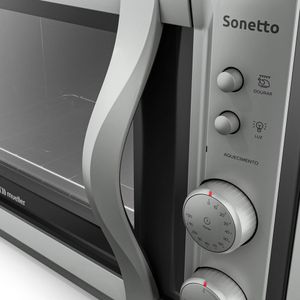 Forno Elétrico De Bancada Mueller Sonetto 44L Titânio 127v