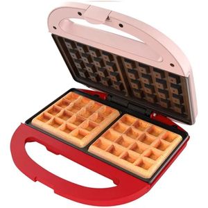 Maquina De Waffle Cadence Duet - Waf200-220 Rosa-vermelho 220 Volts