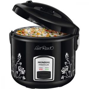 Panela Elétrica De Arroz Mondial 700w Pe-44-10x Preto 220 V