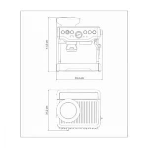 Cafeteira Elétrica Tramontina Breville Aço Inox Moedor 220V