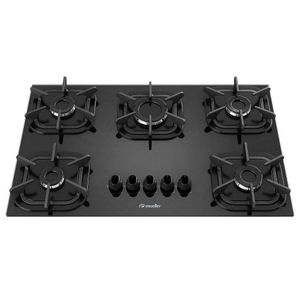 Fogão Cooktop Ultra Chama - 05 Bocas - Mueller Preto