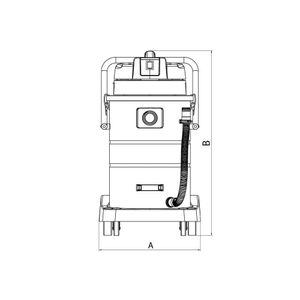 Aspirador De Pó Tramontina 50 Litros Em Aço Inox Para Sólidos E Líquidos 1400 W 220 V 44982020