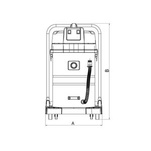 Aspirador De Pó Tramontina 80 Litros Em Aço Inox Para Sólidos E Líquidos 2400 W 127 V 44983010