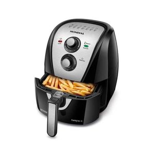Fritadeira Air Fryer Mondial 1500w 4l Afn-40 - 4012-01preto / Inox 110 Volts