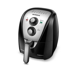 Fritadeira Air Fryer Mondial 1500w 4l Afn-40 - 4012-01preto / Inox 110 Volts