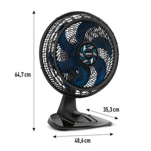 Ventilador De Mesa Vb40 Xtreme Force 40cm Arno Preto 220v