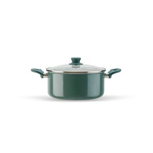 Jogo de Panelas Brinox Antiaderente Ceramic Life 7 Peças Easy Verde Jade