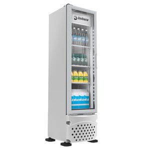 EXPOSITOR VERTICAL IMBERA 229L 1 PORTA VIDRO BRANCO 220V VR08 (1023552)
