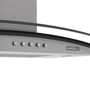 Coifa De Parede Clean Vidro Curvo 80cm 140w 220v