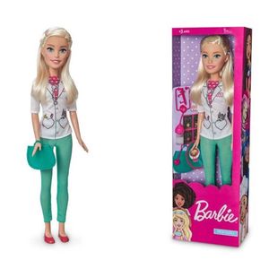 Boneca Barbie - 70 Cm - Barbie Profissões - Veterinária - Pupee