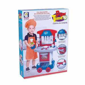 Cozinha Infantil Com Acessórios - Play Time - Azul - Cotiplás