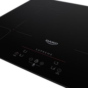 Cooktop de Indução 4 Bocas Preto com Trava de Segurança Dako Supreme 220V
