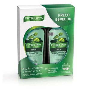 Kit Shampoo e Condicionador Phytoervas Detox 250ml