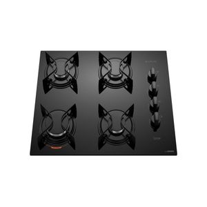 Cooktop 4 Bocas Preto com Mesa de Vidro Atlas U Top Bivolt