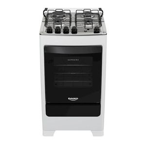 Fogão 4 bocas Dako Supreme Branco com acendimento automático e Forno 60L - Bivolt