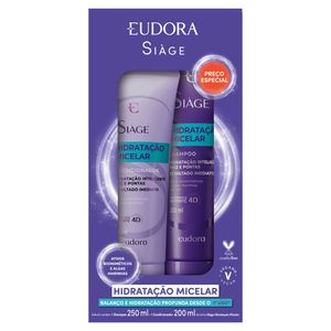 Kit Eudora Siáge Hidratação Micelar Shampoo 250ml + Condicionador 200ml