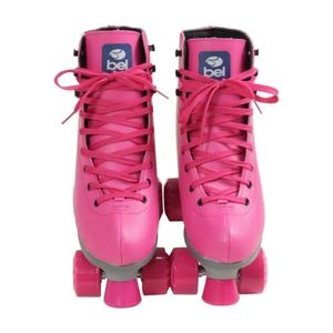 Patins Quadro Rodas Quad Retrô 36 Rosa 756210 Bel