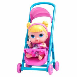 Boneca De Vinil - Baby?S Collection Mini - Carrinho - Loira - Super Toys