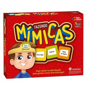 Jogo Infantil De Cartas E Mímica - Fazendo Mímicas - Pais E Filhos