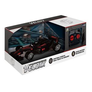 Carrinho De Controle Remoto - F1 Veloxx - Preto-vermelho - Unik Toys