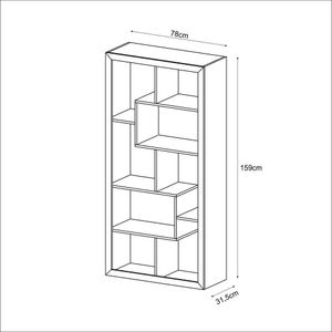 Estante Aberta com Nichos Tecnomobili Branco E1712