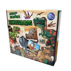 Jogo Da Memória - Dinossauros - 40 Peças - Pais E Filhos