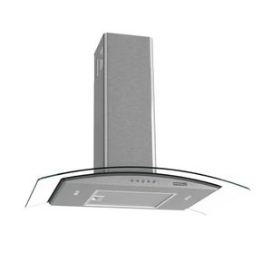 Coifa De Parede Clean Vidro Curvo 75cm 140w 220v