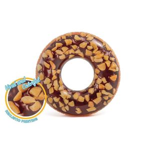 Boia Infantil Inflável Redonda - Rosquinha Donut - Chocolate - Intex