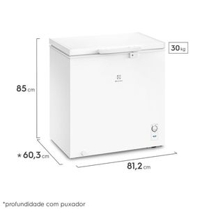 Freezer Horizontal Electrolux Branco 199 Litros Cycle Defrost He200 - 127v