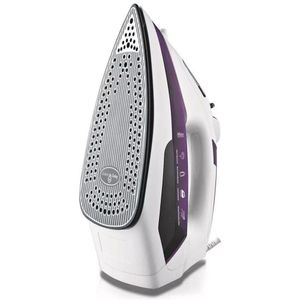 Ferro De Passar A Vapor Mondial Ceramic Express F-40 Antiaderente Branco E Roxo 127v