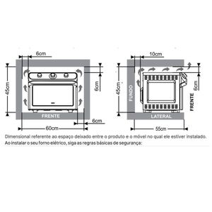 Forno Elétrico De Bancada Mueller 35Litros Preto Mfb35f 220V