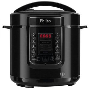 Panela de Pressão Digital Philco 6l Inox Preta 127v