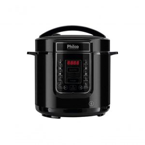 Panela de Pressão Digital Philco 6l Inox Preta 127v