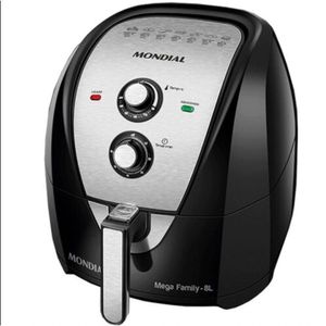 Fritadeira Air Fryer Mondial Family 8l 1900w Preto/inox 110V