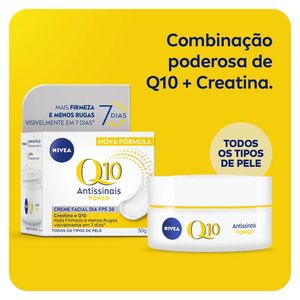 Nivea Creme Facial Antissinais Q10 Power Dia FPS 30 50g