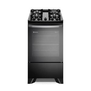 Fogão 4 Bocas Electrolux Efficient Com Mesa De Vidro Perfectcook E Vaporbake Preto Fe4gp - Bivolt