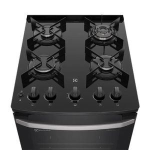 Fogão 4 Bocas Electrolux Efficient Com Mesa De Vidro Perfectcook E Vaporbake Preto Fe4gp - Bivolt