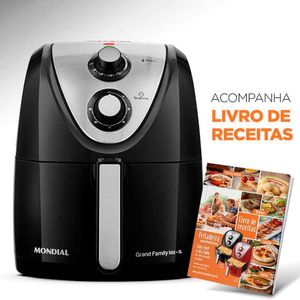 Fritadeira Elétrica Sem óleo Air Fryer Mondial 5l Grand Family Afn-50 Timer 1900w 220v