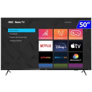 Tv 50P Aoc Led Roku Smart 4K Wifi - 50U6125/78G