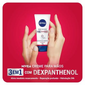 Creme para Mãos Nivea 3em1 Reparação Dexpanthenol 75g