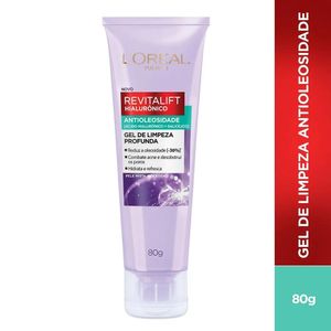 Gel de Limpeza Profunda Facial L'oréal Revitalift Hialurônico Pele Mista a Oleosa 80g