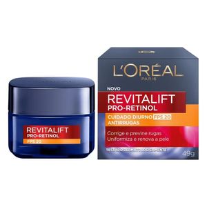 Creme Antirrugas L'oréal Revitalift Pro-Retinol Diurno FPS 20 49g