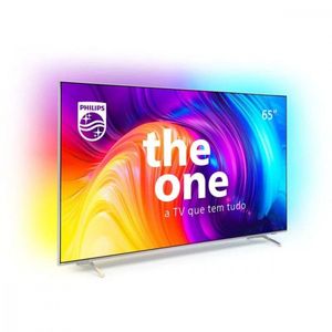 Smart Tv 65 Led 4k Uhd Philips 65pug8808/78 Ambilight Prata Bivolt