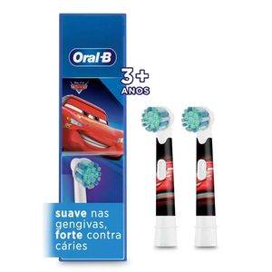 Refil Escova Dental Elétrica ORAL-B Carros com 2 Unidades