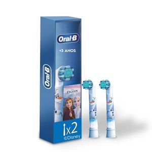 Refil Escova Dental Elétrica ORAL-B Frozen Pro Kids 3+ com 2 Unidades