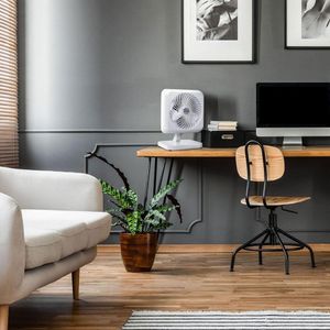 Ventilador De Mesa/ Parede Oscilante Venti-Delta Turbi 30Cm 130W Branco 220V