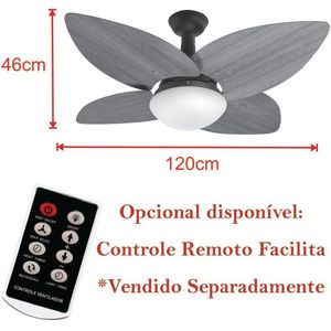 Ventilador De Teto Jet Aspen Venti-delta Branco Freijó 220v