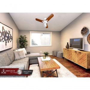Ventilador De Teto New Delta 127v Branco-mogno Venti-delta