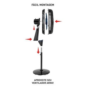Ventilador Xtreme Coluna Breeze 50cm 127v Vb52 Arno Ve3560b1