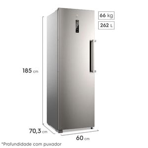 Kit Geladeira Electrolux Frost Free 355L Experience Com Autosense (RTI4S) +  Freezer Electrolux 262L Experience Com Inverter cor Inox Twins (FTI4S)